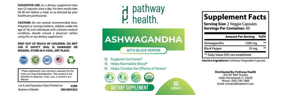 Ashwagandha - Supports Hormones & Nomalize Mood