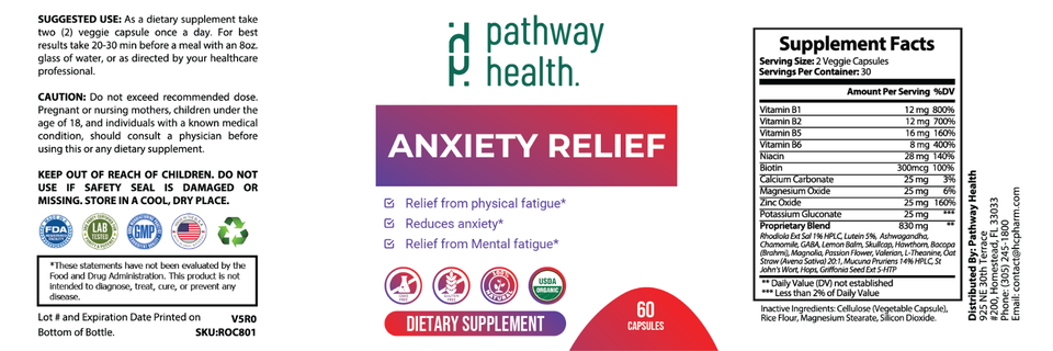 Anxiety Relief - Relief from Mental and Physical Fatigue